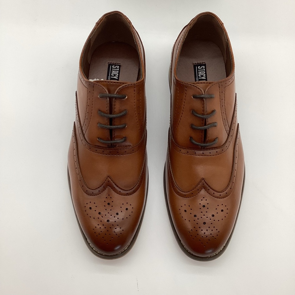 84. Stacy Adams Brown Boys Dress Shoes NWT Size 4